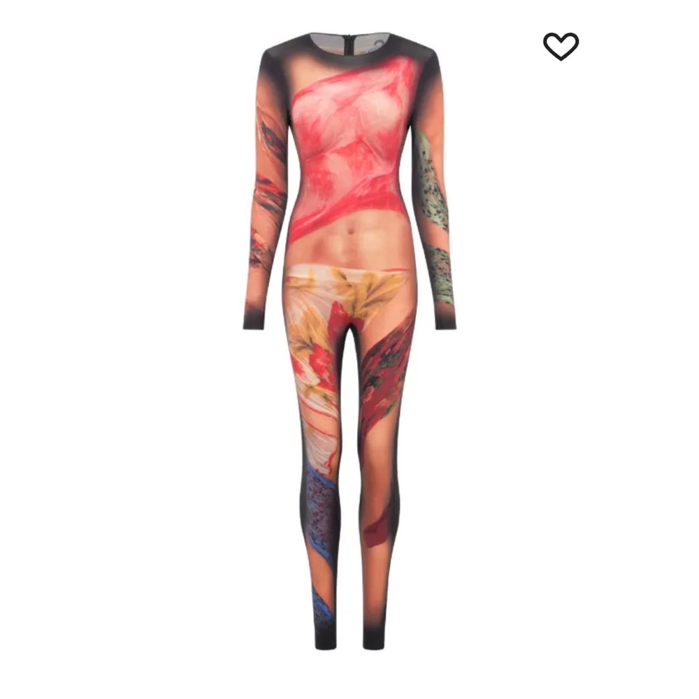Marine Serre Artistic Print Jumpsuit